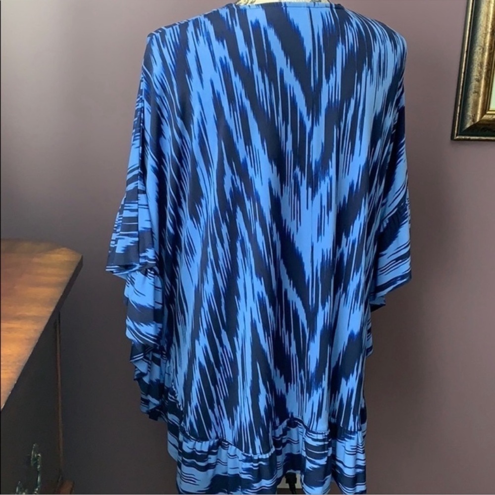 Michael Kors Blue and Black Tunic Top final markdown - Picture 3 of 5